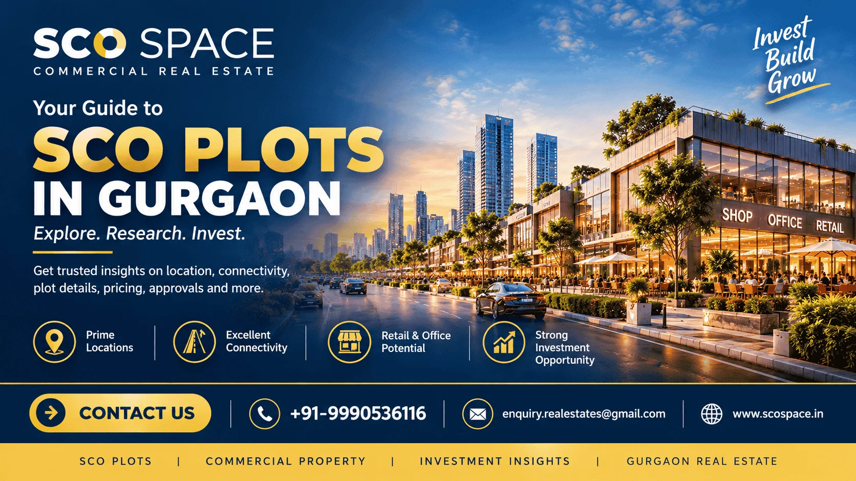 Shop Cum Office Plots in Gurgaon Sizes And Planning Guide