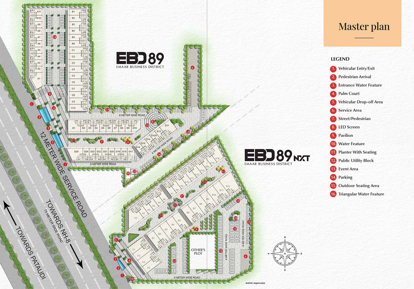 Emaar Business District Sector 89 Dwarka Expressway, Gurgaon Master Plan