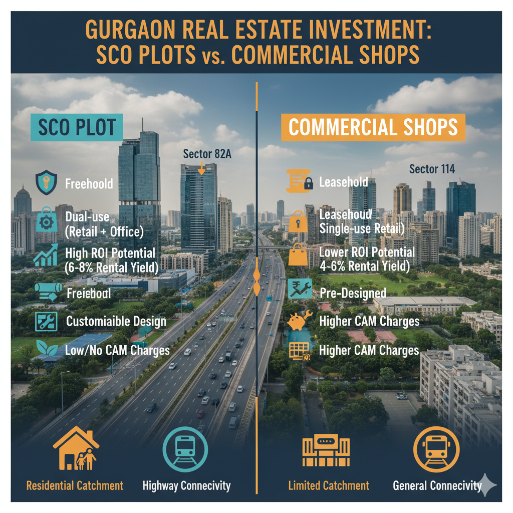 How to Choose the Best SCO Plot in Gurgaon for High ROI