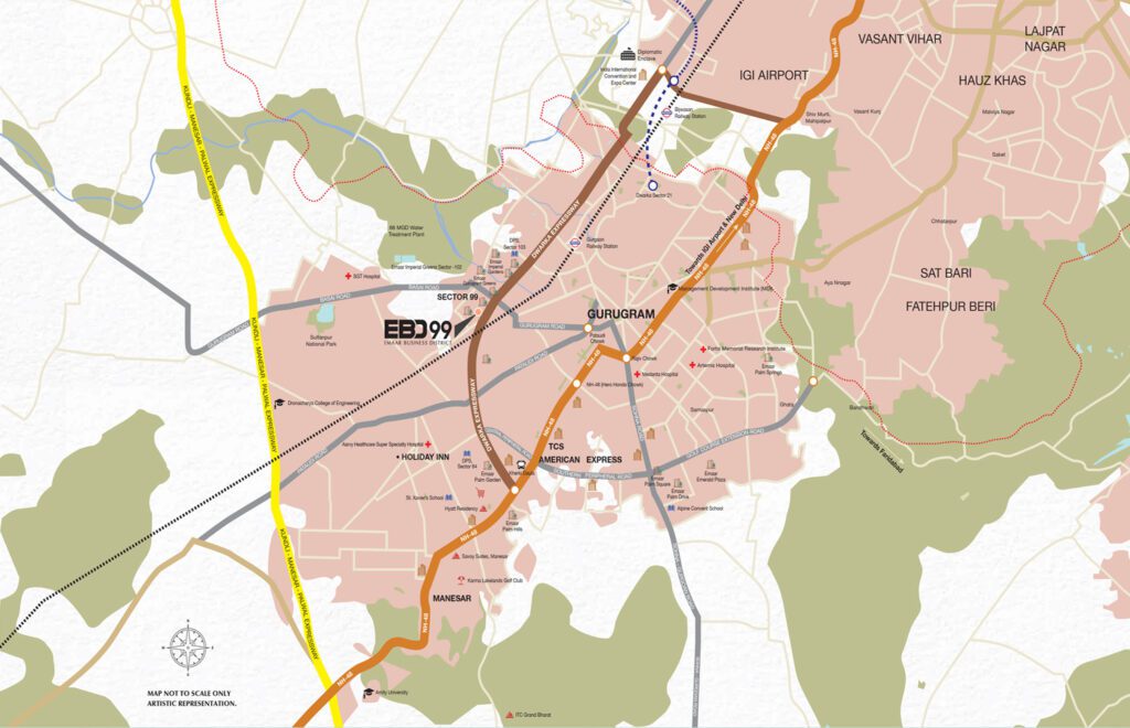 Emaar Business District Location map