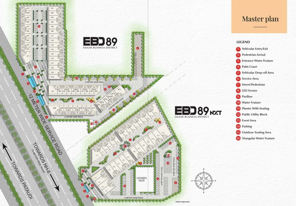 Emaar India New Project in Sector 89 Master Plan